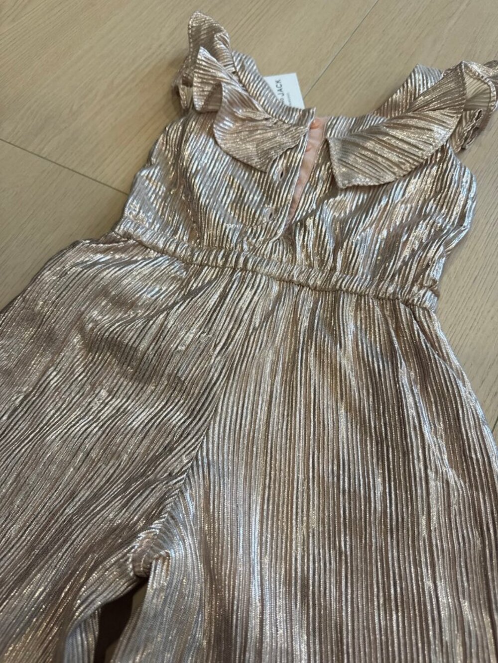 NWT Janie and Jack Dress 12-18M Rose Gold - Picture 6 of 6